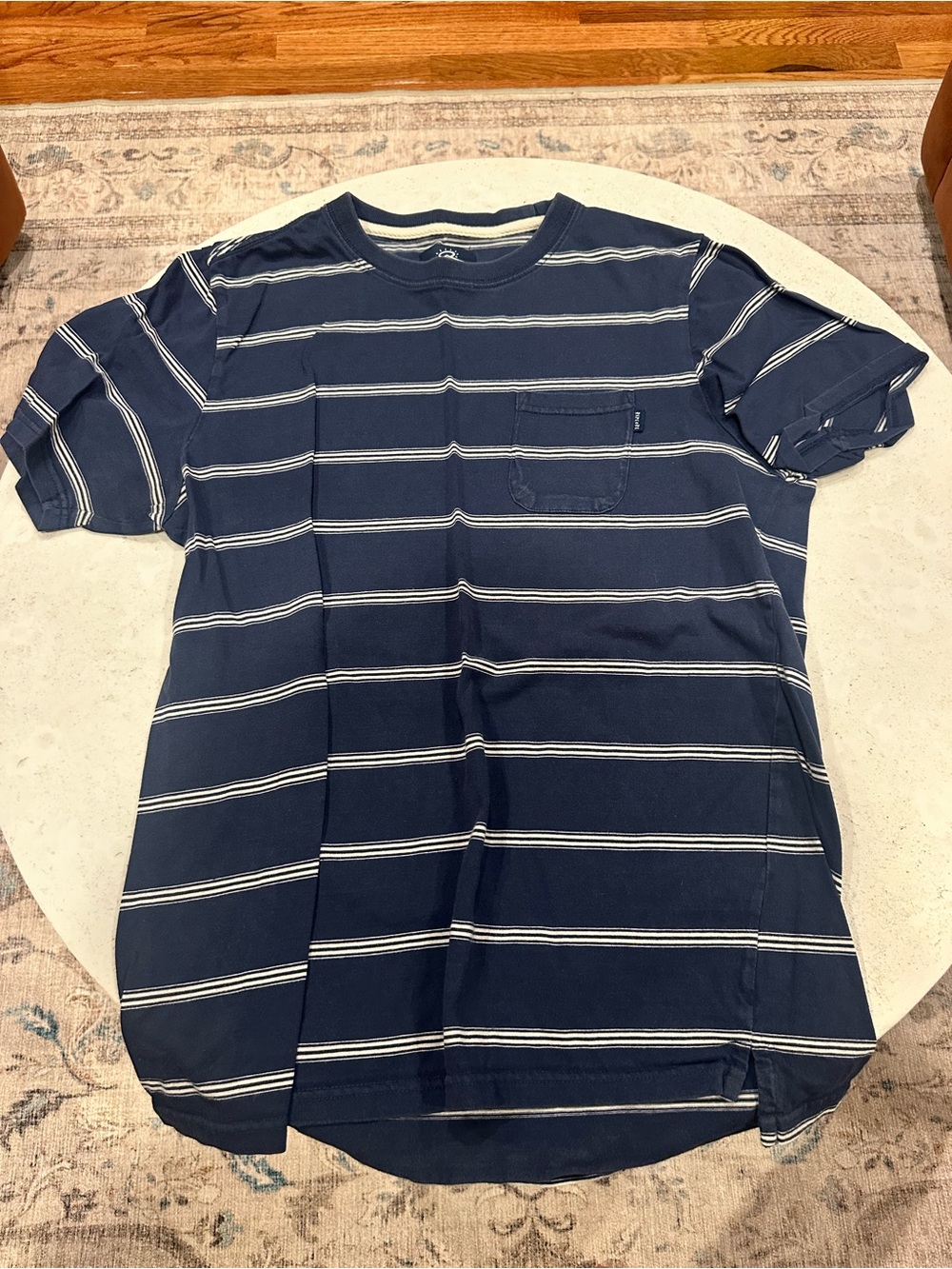 Ripcurl Men's Navy Striped Pocket T-Shirt